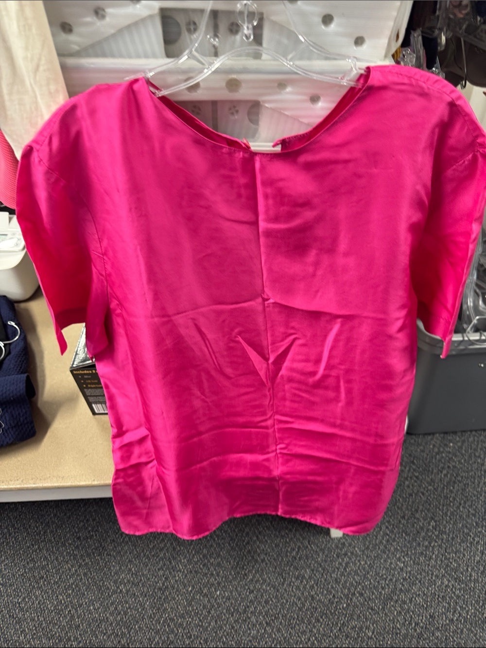 Good work clothes silk top L // 070220
